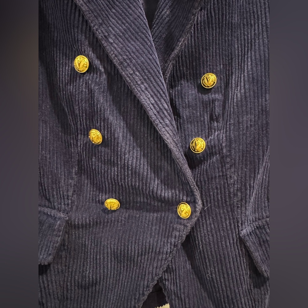 L’Agence navy corduroy Kaydence blazer - Picture 7 of 8